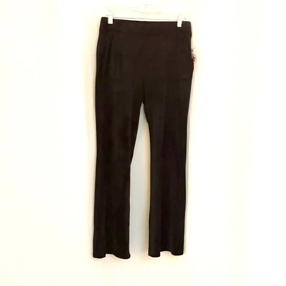 NWT Juicy Couture Black Velvet Sweatpants - Picture 1 of 6
